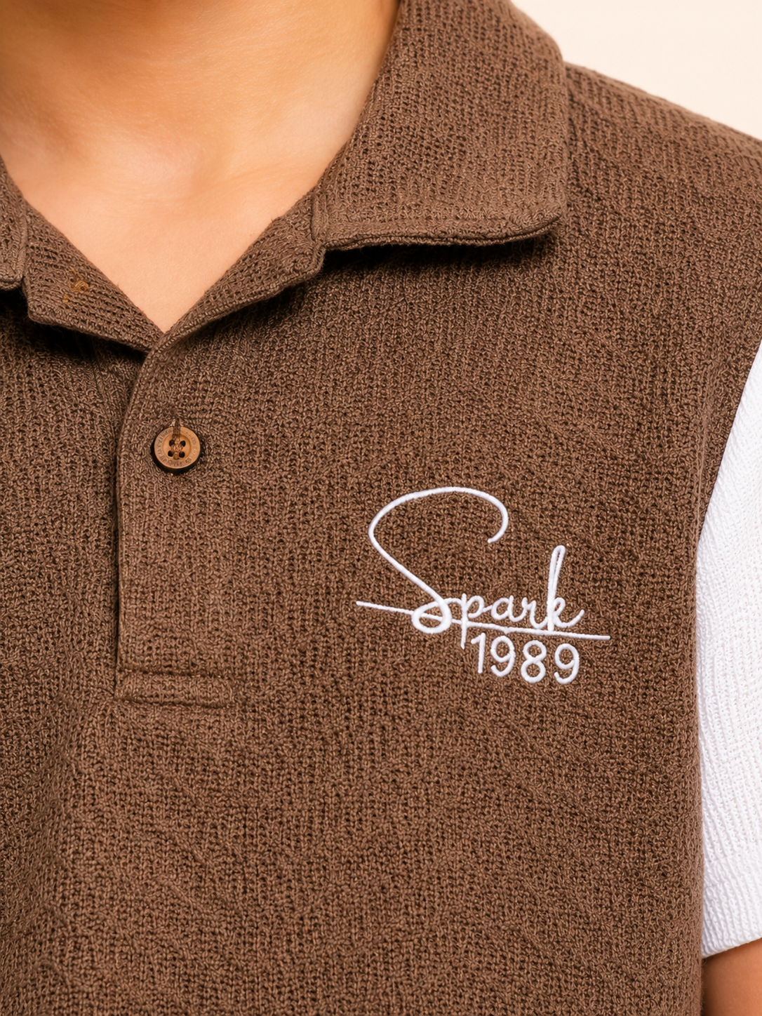 Brown Casual Summer Boys  Soft Cotton T-Shirt BloomUp