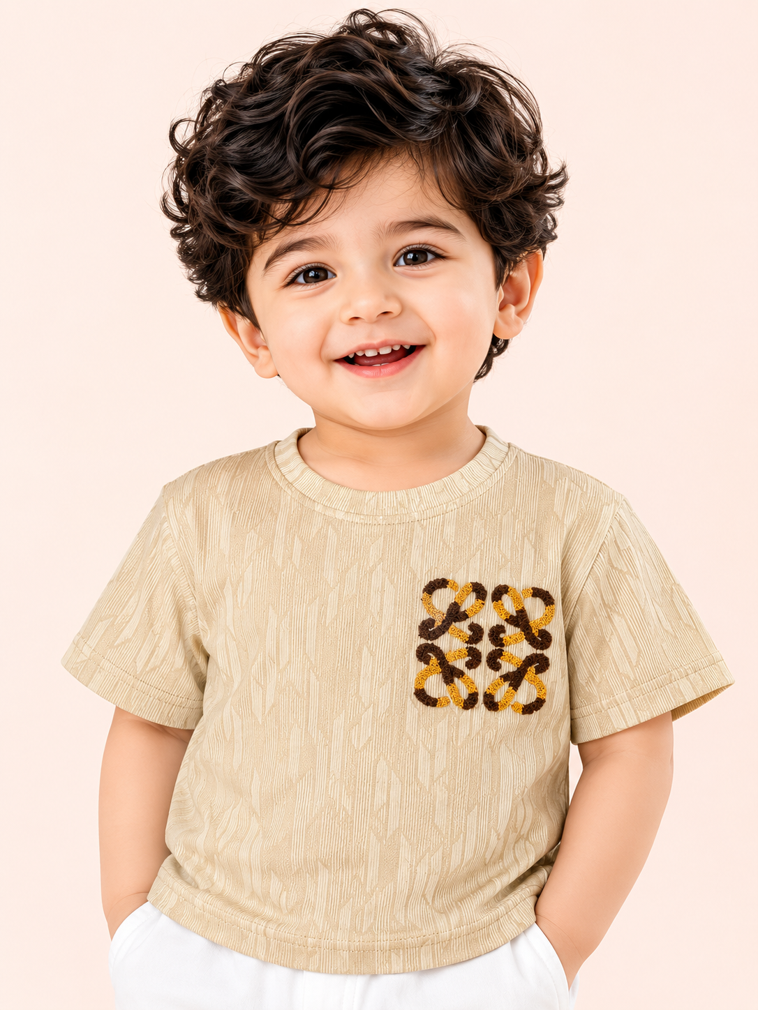 Boys Fawn Soft Cotton T-Shirt Casual Fashion Kids Wear BloomUp