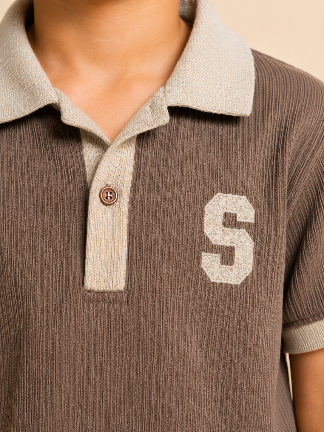 Brown Comfort Fit Boys  Soft Cotton T-Shirt BloomUp