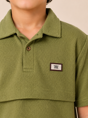 Stylish Green Premium Casual Boys  Soft Cotton T-Shirt BloomUp