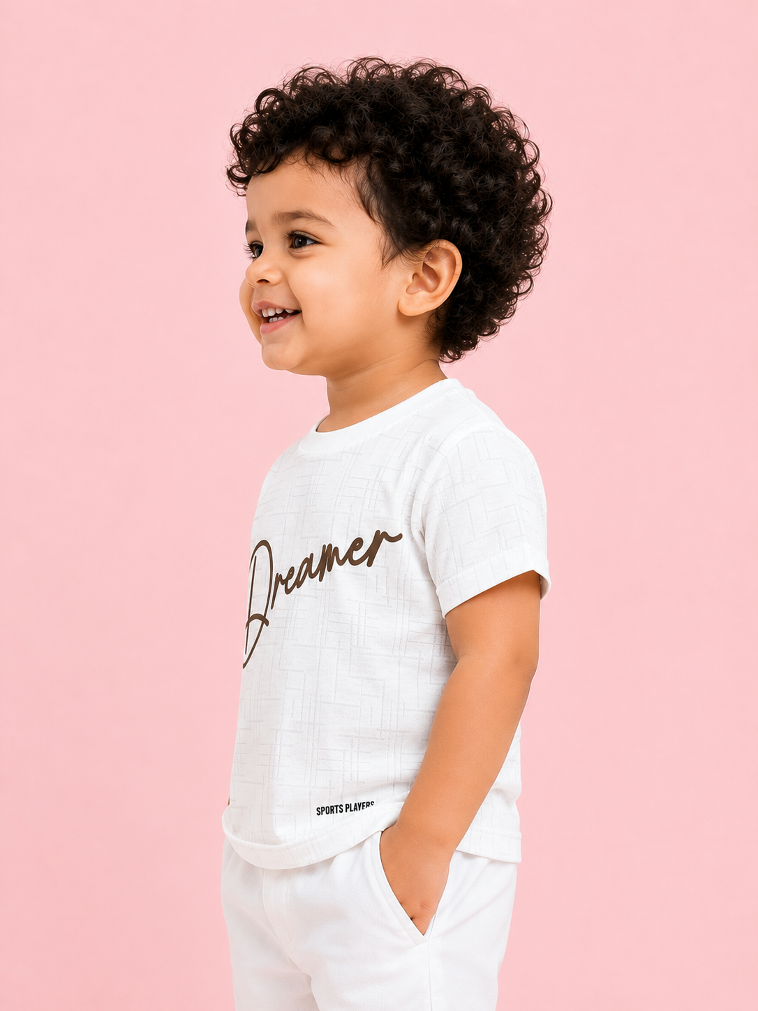 Boys White Soft Cotton T-Shirt Casual Fashion Kids Wear BloomUp