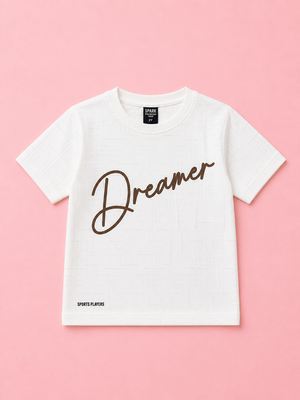 Boys White Soft Cotton T-Shirt Casual Fashion Kids Wear BloomUp