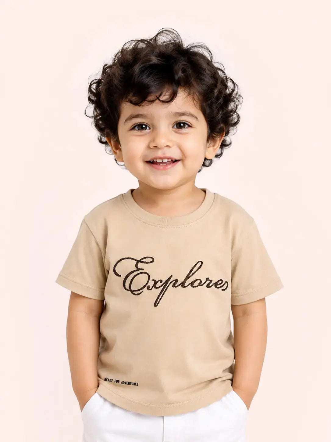 Boys Fawn Soft Cotton T-Shirt Casual Fashion Kids Wear BloomUp