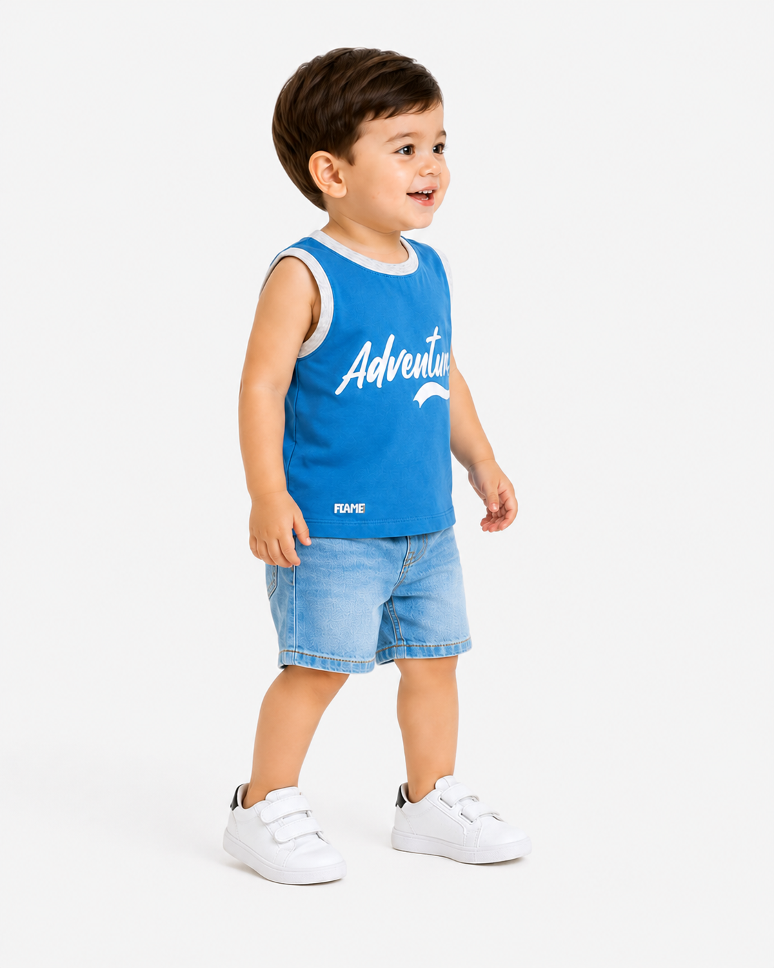 Boys Blue Soft Cotton T-Shirt Casual Fashion Kids Wear BloomUp