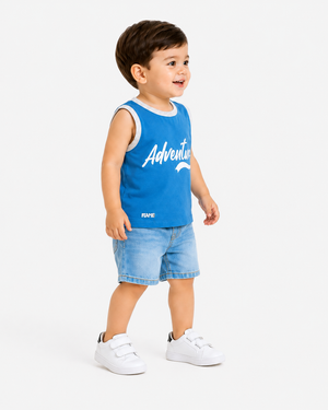 Boys Blue Soft Cotton T-Shirt Casual Fashion Kids Wear BloomUp