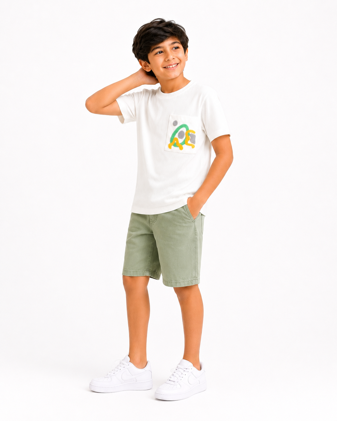 White Premium Casual Boys  Soft Cotton T-Shirt BloomUp
