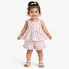 Pink Floral Print Kids Co-ord Set – Soft Cotton Summer Wear for Girls