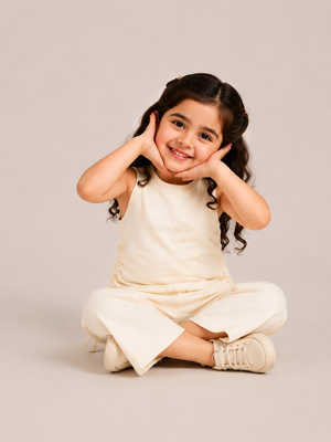 Classic Off-White 2-Piece Girls Set 0-24M BloomUp
