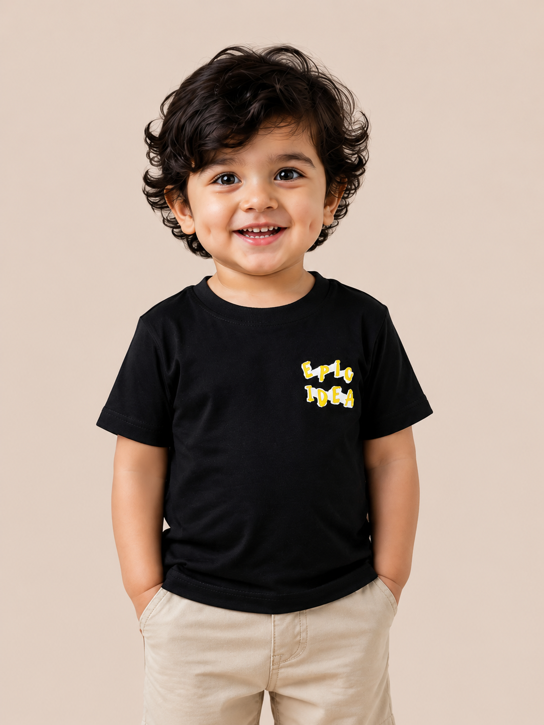 Classic Black Boys T-Shirt 0-24M BloomUp