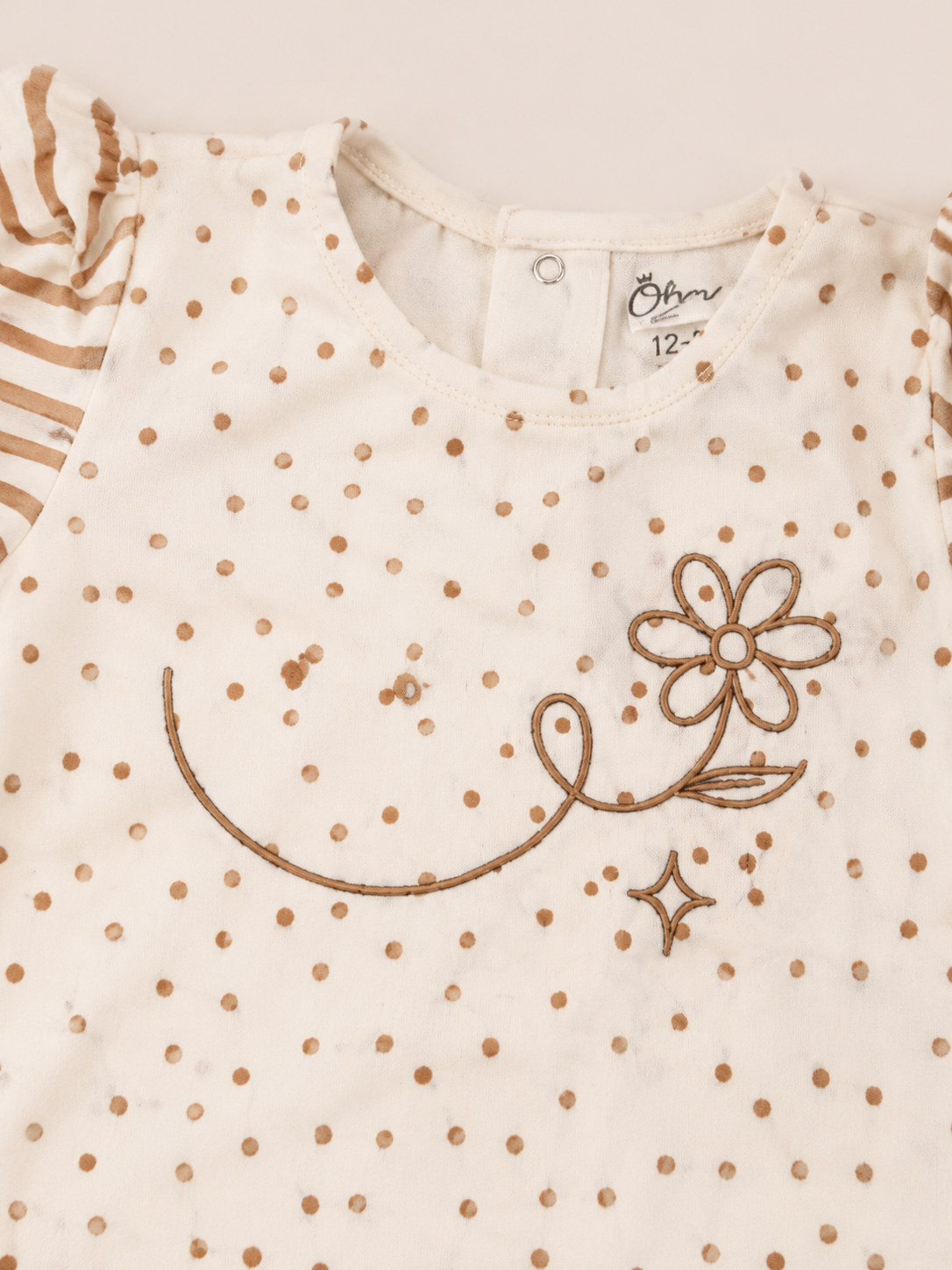 Brown 2-Piece Knit Set for Baby Girls 0-24M BloomUp