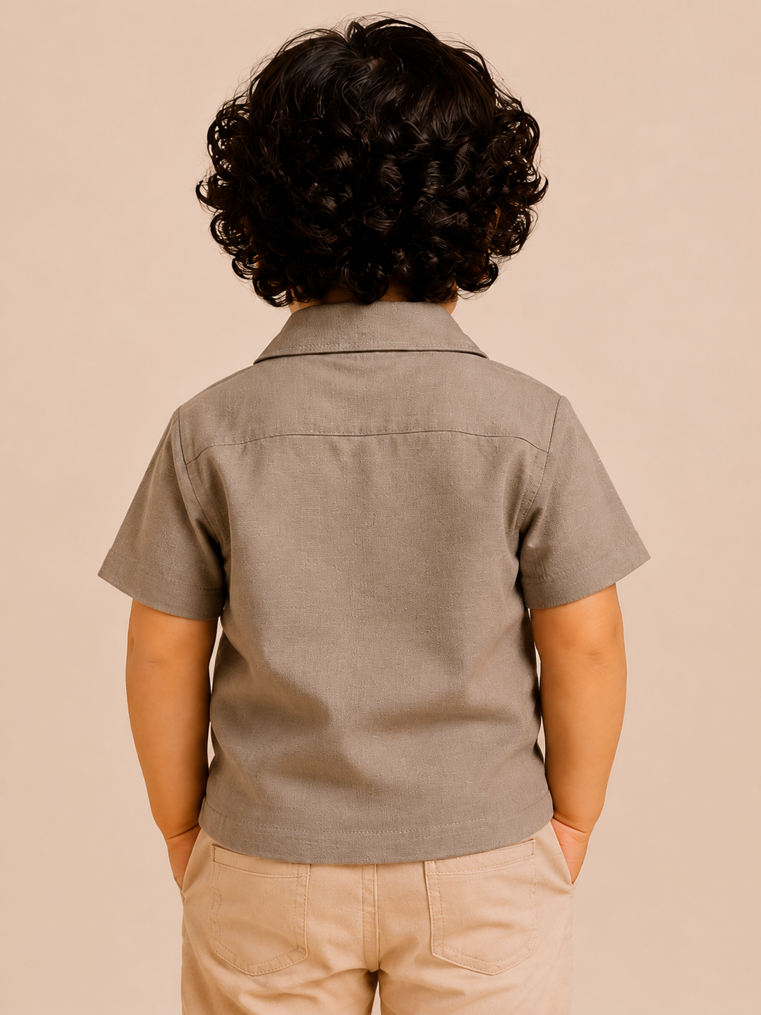 Warm Tan Boys Shirt 0-24M BloomUp