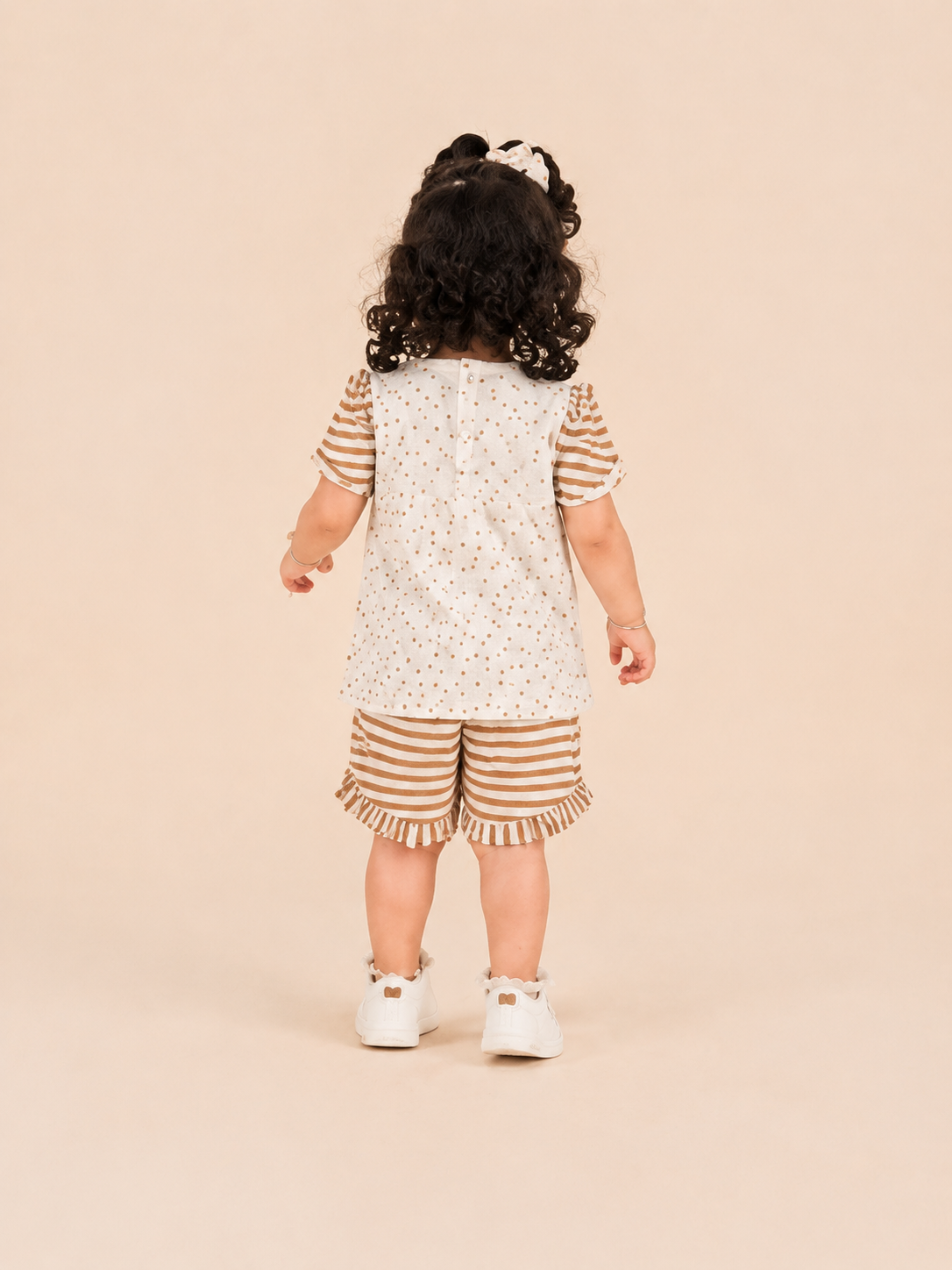 Brown 2-Piece Knit Set for Baby Girls 0-24M BloomUp
