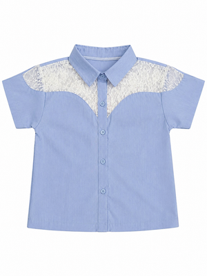 Cheerful Blue Girls Shirt 0-24M BloomUp