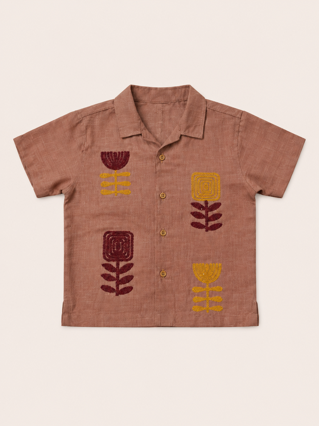 Mauve Taupe Boys Shirt 0-24M BloomUp