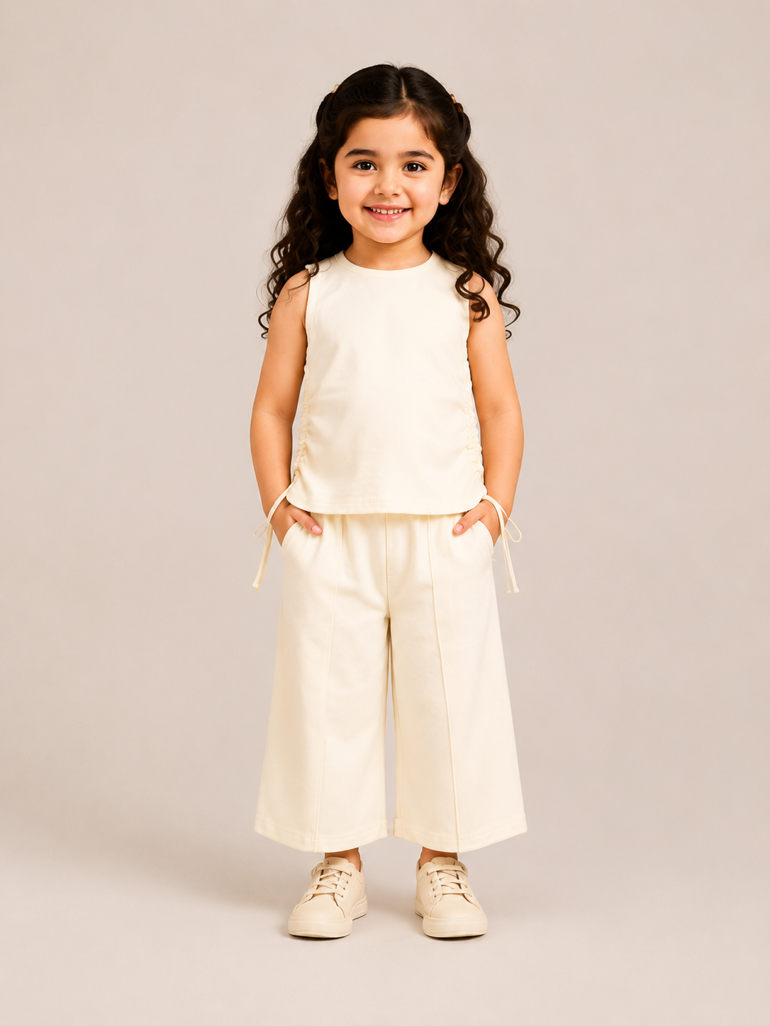 Classic Off-White 2-Piece Girls Set 0-24M BloomUp