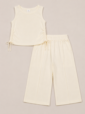 Classic Off-White 2-Piece Girls Set 0-24M BloomUp