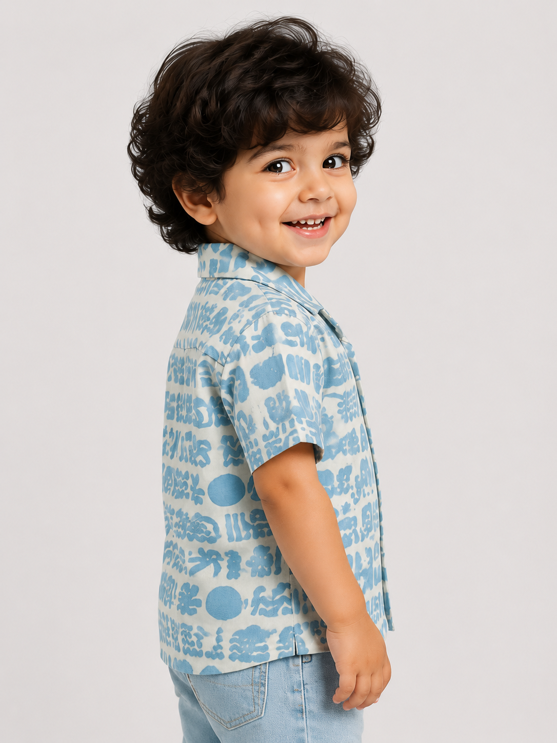 Sky Blue Lightweight Boys Shirt 0-24M BloomUp